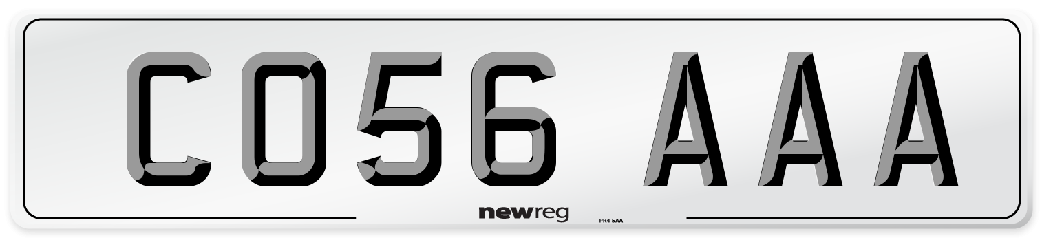 CO56 AAA Number Plate from New Reg